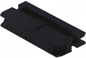 T826120A201CEU, Вилка, IDC, "мама", PIN: 20, с зажимом шлейфа, IDC, на шлейф, 1мм