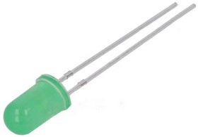 FYL-5013GD, Светодиод 5мм/зеленый/ 570нм/20мкд/60°