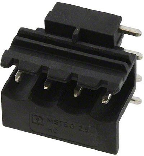2908993, Pluggable Terminal Blocks 4 Pos 5mm pitch Through Hole Header