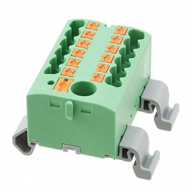 3273228, DIN Rail Terminal Blocks PTFIX6/12X2,5NS35AGN 2.5mm2 w/6mm2 feedi