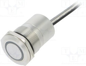 MC22LCSGR, Pushbutton Switches 22mm Norm Clsd SST Grn/Red LED