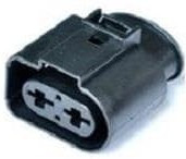 13663324, Automotive Connectors CONN DUCON 9.5 2W F BLACK SLD ASSY