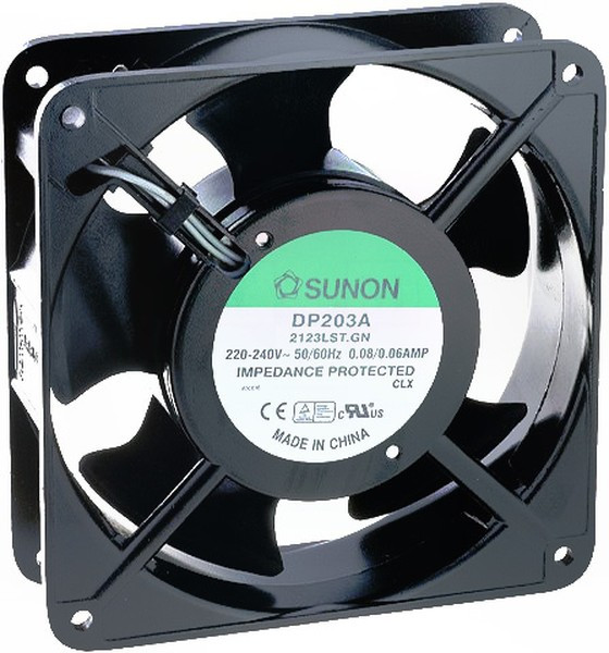 DP203A2123LST, Вентилятор осевой, 230В AC, 120х120х38мм, 0.06А, 11Вт, скольжения, 2000об/мин, коннектор DP203A2123LST, Вентилятор осевой, 230В AC, 120х120х38мм, 0.06А, 11Вт, скольжения, 2000об/мин, коннектор