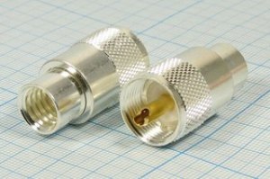 Разъем UHF вилка, RG213, вкручиваемый, Ag Разъем UHF вилка, RG213, вкручиваемый, Ag