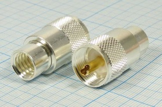 Разъем UHF вилка, RG213, вкручиваемый, Ag Разъем UHF вилка, RG213, вкручиваемый, Ag