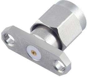MC002931, Разъем РЧ / Коаксиальный, SMA Коаксиальный, Прямой Штекер с Фланцем, 50 Ом