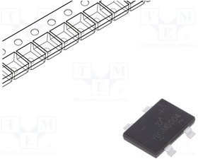 YBSM6004-YAN, Однофазный выпрямительный мост, Urmax 400В, If 6А, Ifsm 150А