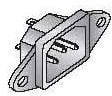 161-0707-1-E, AC Power Entry Modules INLET SCREW MOUNT