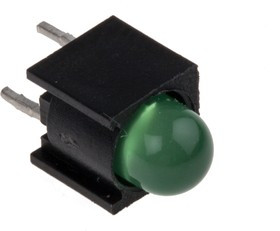 550-0204F, LED Circuit Board Indicators GREEN DIFFUSED