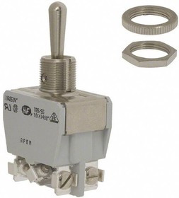 646H, Toggle Switches Hgh amp scrw tgle DP ON - ON