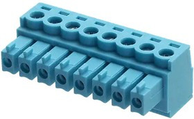 TBP02P1-381-08BE, Pluggable Terminal Blocks Terminal block, pluggable, 3.81, plug, 8 pole, slotted screw, blue