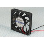 KF0610H1M-R, вентилятор 12В 60х60х10мм подшипник скольжения