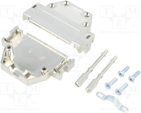 DCTL25-K, Корпус для разъемов D-Sub, D-Sub 25pin, D-Sub HD 44pin, прямой