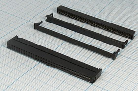 Разъем (IDC) IDC-64F розетка, шаг P2.54x2.54, контакты 64HP, на шлейф, IDC-64F