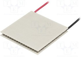 PM-40X40-57, Модуль: элемент Пельтье, 14,2В, 5,3А, 40x40x4мм, 57Вт, Мат-л: Al2O3