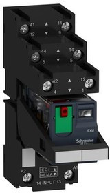 RXM2AB2B7PVS, Miniature Plug-in Relay with LED RXM, 2CO, AC, 24V, 12A, Screw Terminal