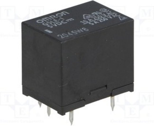G5LE-1-DC5, General Purpose Relays SPDT 5VDC Flux Protected
