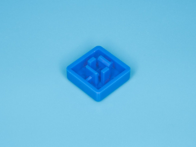 SWT-9S-BL, Колпачок квадратный для тактовой кнопки, синий