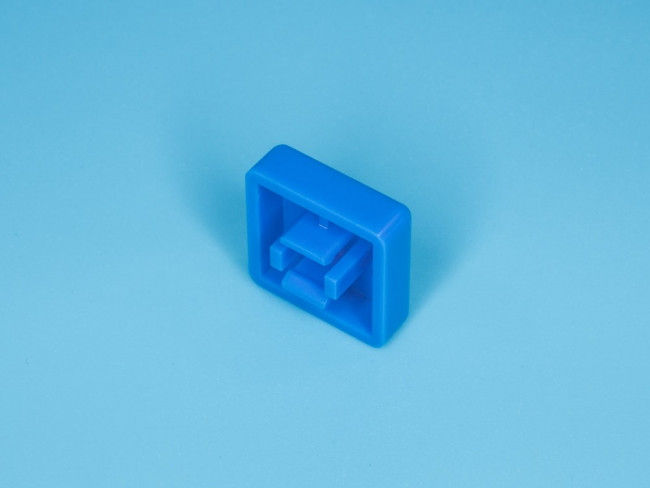 SWT-9S-BL, Колпачок квадратный для тактовой кнопки, синий