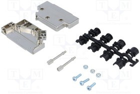 D45PK37-K, Корпус: для разъемов D-Sub, D-Sub 37pin, D-Sub HD 62pin, UNC4-40