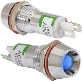 L-616-B 220v (10mm), Светодиод в корпусе L-616-B, 220 В, 10 мм, синий