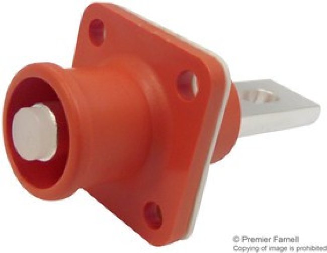 SLPRBBPSO, Conn Power RCP 1 POS Screw ST Panel Mount 1 Terminal 1 Port