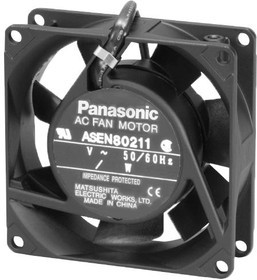 ASEN80216, AC Осевой вентилятор, 230В, Square, 80 мм, 25 мм, Шарикоподшипник, 24.01 фут³/мин