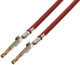 217470-2225, Rectangular Cable Assemblies ULTRA-FIT F-F 450MM 16 AWG LEADS RD Au