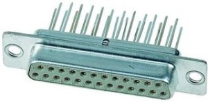 09 67 025 4754, Разъем D Sub, DB25, Standard, Гнездо, Серия Straight Solder Pins, 25 контакт(-ов), DB, Пайка