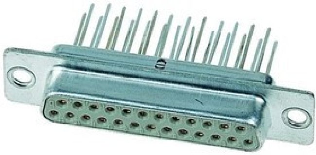 09 67 025 4754, Разъем D Sub, DB25, Standard, Гнездо, Серия Straight Solder Pins, 25 контакт(-ов), DB, Пайка