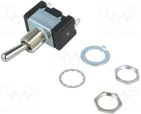 ET120D12-Z, Переключатель: тумблер, Пол: 2, SPDT, ON-ON, 20A/125ВAC, Серия: ET