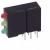 570-0100-132F, 570-0100-132F, Red/Yellow/Green Right Angle PCB LED Indicator, 3 LEDs, Through Hole 2.5 V