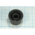 Ручка, внутренний диаметр d6,0, 36 зубцов, размер 28,8x13, пластик, черный/металл, CP-A