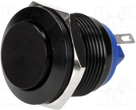 V19-12H-B, Переключатель: антивандальный, Пол: 2, SPST-NO, 2A/36ВDC, IP65