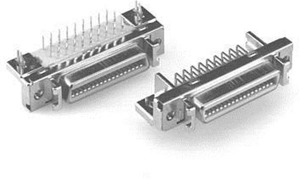 N102A0-52B2PC, D-Sub Micro-D Connectors 100P R/A SHLD RECEPT BOARDMNT