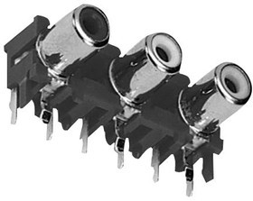 PJRAN3X1U03X, CONNECTOR, 3 POS RA PH JK R-G-B 09N0909