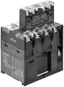 G7Z-4A-11Z-R DC24, Power Relay, 4PST-NO, 24 VDC, 40 A, G7Z Series, DIN Rail, Non Latching