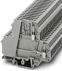 3007042, UKK 5-TG Series Grey Feed Through Terminal Block, Double-Level, Screw Termination 3007042, UKK 5-TG Series Grey Feed Through Terminal Block, Double-Level, Screw Termination