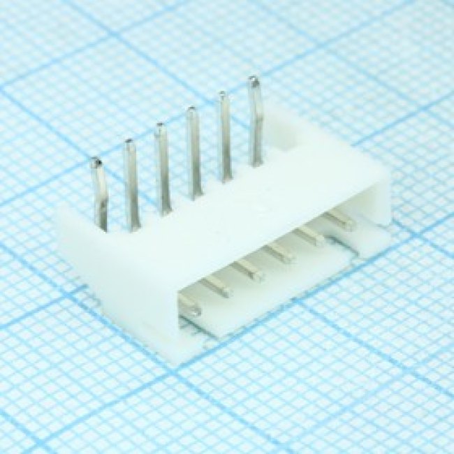 DS1069-6MRW6SA, (XH 06MR 2.5mm), вилка в плату