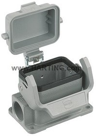 19300162296, Han B Heavy Duty Power Connector Housing, M25 x 2 Thread 19300162296, Han B Heavy Duty Power Connector Housing, M25 x 2 Thread