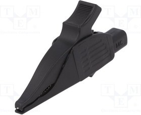 XDK-1033-21, Щуп-зажим черный 4мм Щупы-зажимы "крокодил"