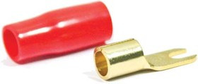 Клемма"U", 3,7мм, 12,0мм2, покрытие Au, красный