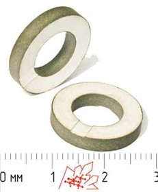 Пьезоэлемент ультразвуковой, размер 18 xd10x3.2, форма кольцо, марка материала ЦТБС-3