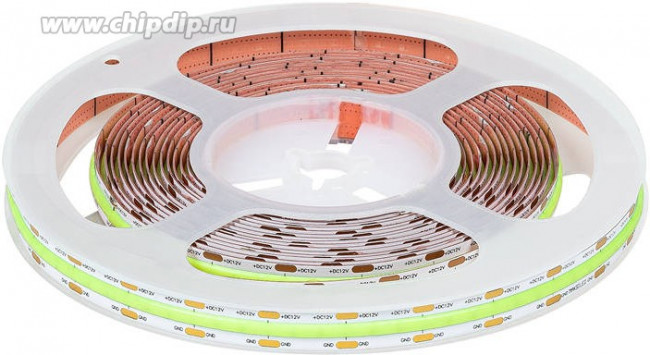 ML-R504-COB-G-S, Лента светодиодная COB, зеленый, 12В, 12Вт/м, 504д/м, 618лм/м, IP20, 10мм, 1м