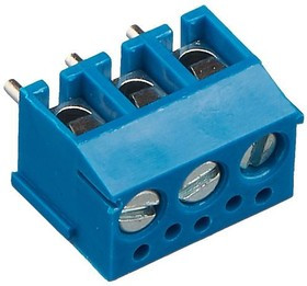 KLS2-340-3.81-03P-2S (DG340-3.81-03P-12), Клеммник, 3-контактный, 3.81мм, прямой