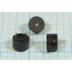 Зуммер магнитоэлектрический с генератором, размер 12x 8, напряжение 1.5В, частота 3.1кГц, контакты 2