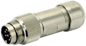 C09131H0122024U, Круглый разъем, C091D+ Series, Гнездо на Кабель, 12 контакт(-ов), Контакт под Пайку, С Резьбой