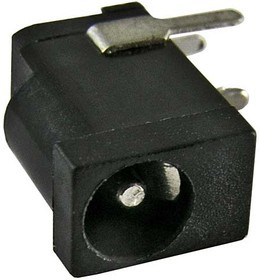 DC-002 1.3mm, Разъём питания штырьковый DC-002 1.3 мм, монтаж на плату