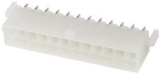 0039299243, Conn Wire to Board HDR 24Power POS 4.2mm Solder ST Top Entry Thru-Hole Mini-Fit Jr Tray 0039299243, Conn Wire to Board HDR 24Power POS 4.2mm Solder ST Top Entry Thru-Hole Mini-Fit Jr Tray