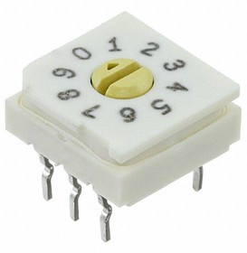 94HAC10T, Coded Rotary Switches Rotary DIP Switch Flush actuator 10Pos